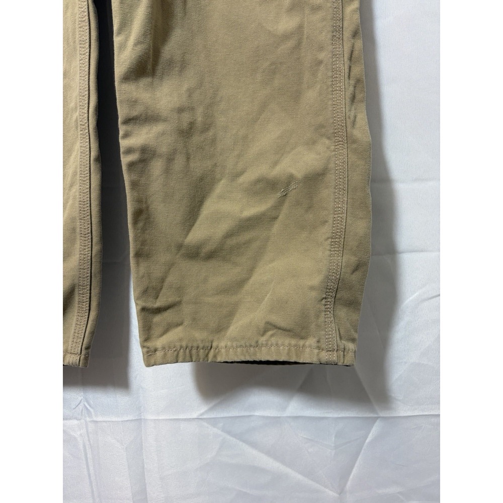 Carhartt FR Pants Mens 38x32 Beige Flame Resistant Canvas Work Carpenter CAT 2 - Picture 3 of 16